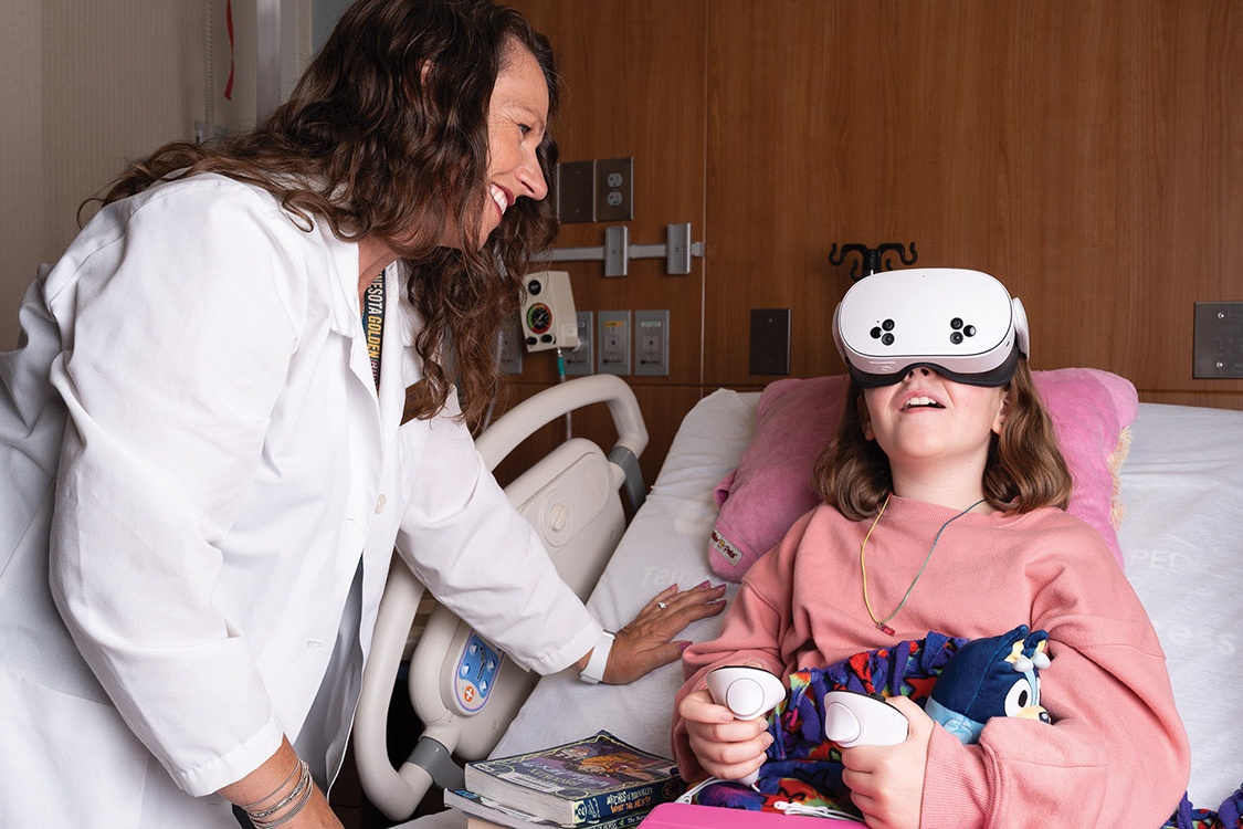 UMN nursing study puts young stem cell transplant patients in VR headsets to ease stress
